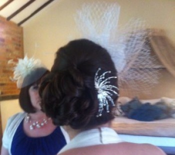 Bridal Hair Vintage Side Bun