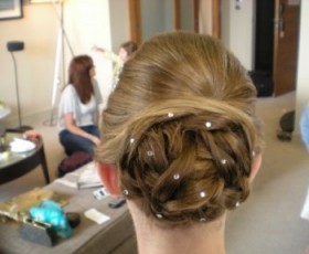 Bridal Hair Looped Bun