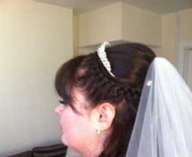 Bridal Pleat Half up Half down