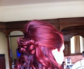Bridal Curls Half Up