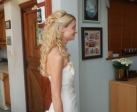Bridal Curls Half Up
