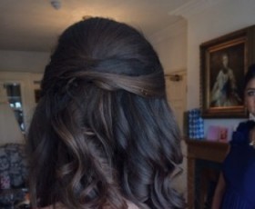 Bridal Curls Half Up